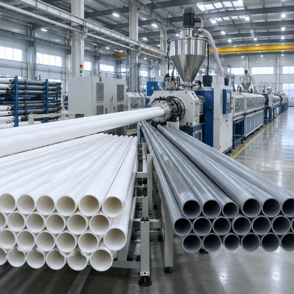 PVC pipes manufacturing